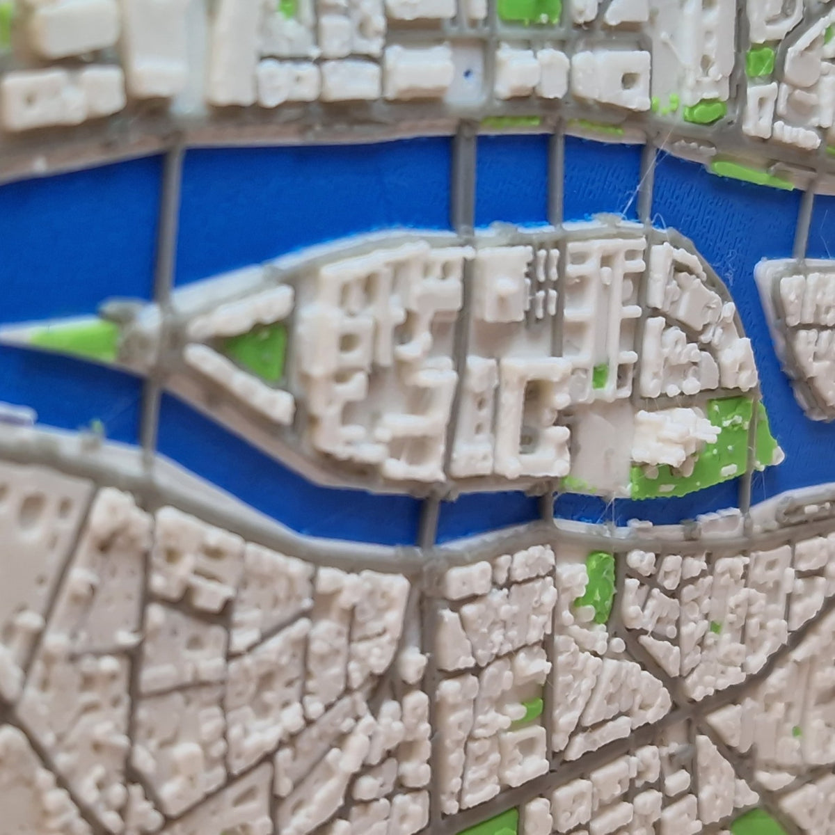 Detailed 3D printed Ibrox Stadium Glowmento map light